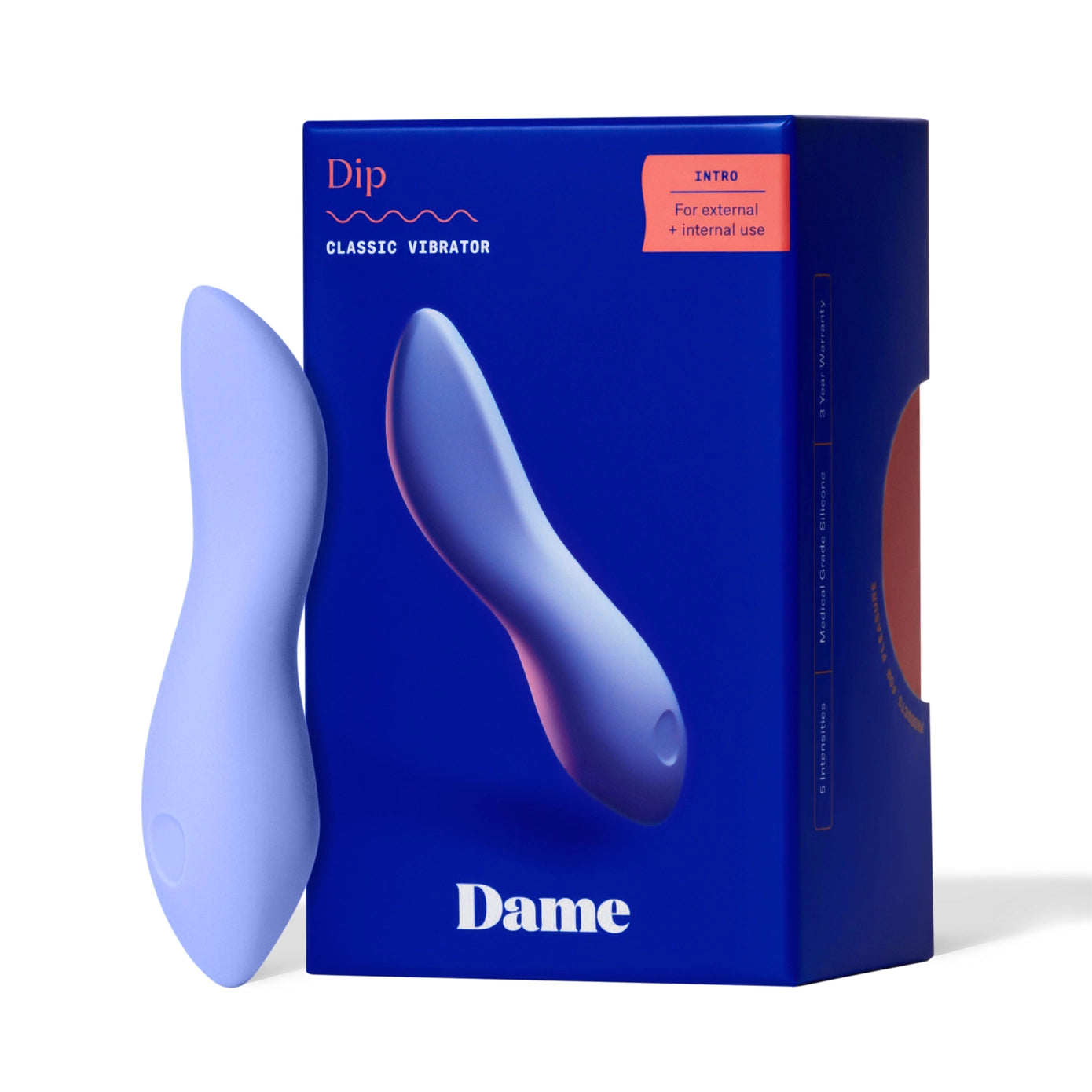 Dame Products DIP Klassisk Vibrator - Ice - NEW