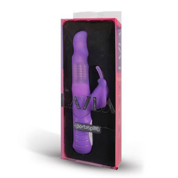Layla Rabbit Vibrator Portaspilli purple